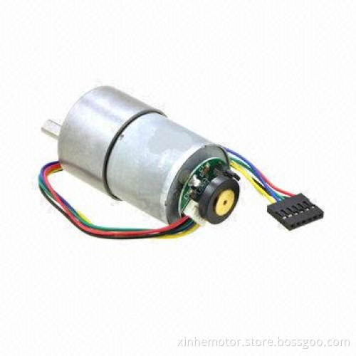 Gear Motor XH GM-370/Metal Gear Motor with 48 CPR Encoder and Two-channel Hall Effect Encoder